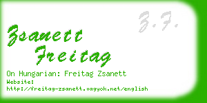 zsanett freitag business card